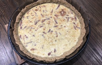 Quiche lorraine fromagée