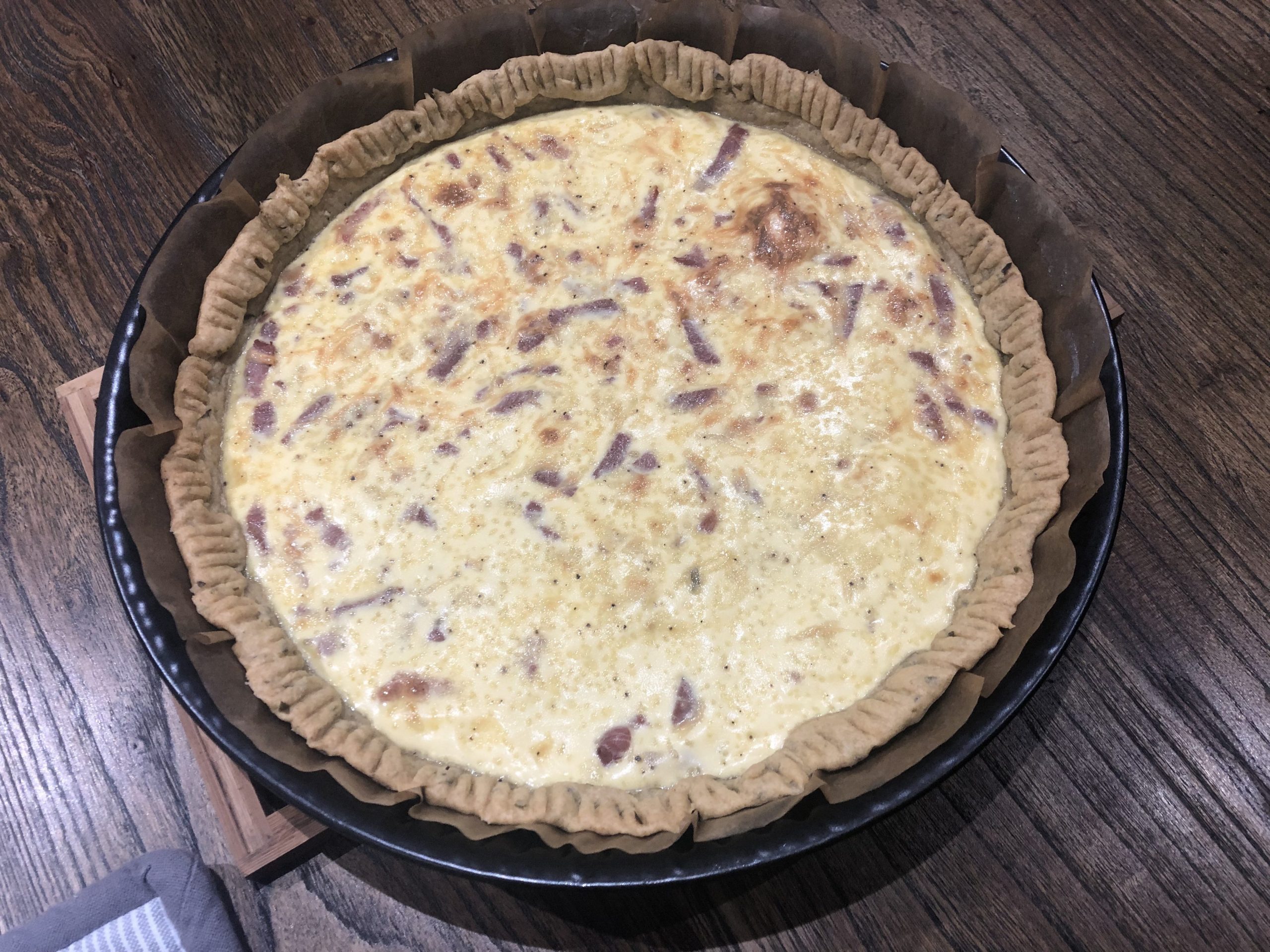 Quiche lorraine fromagée